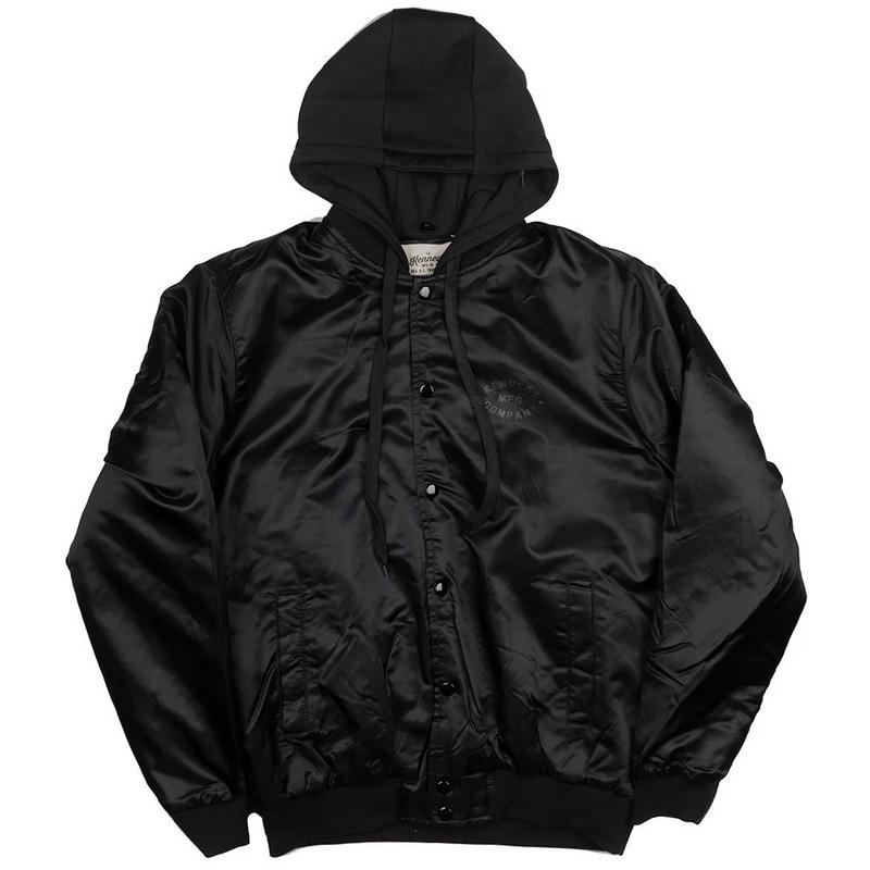 Kennedy MFG Hooded Varsity Jacket Black