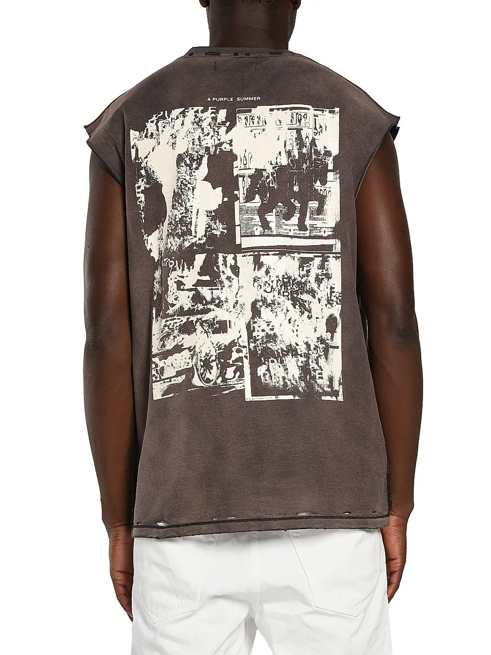 Purple Brand Distressed Tank Top