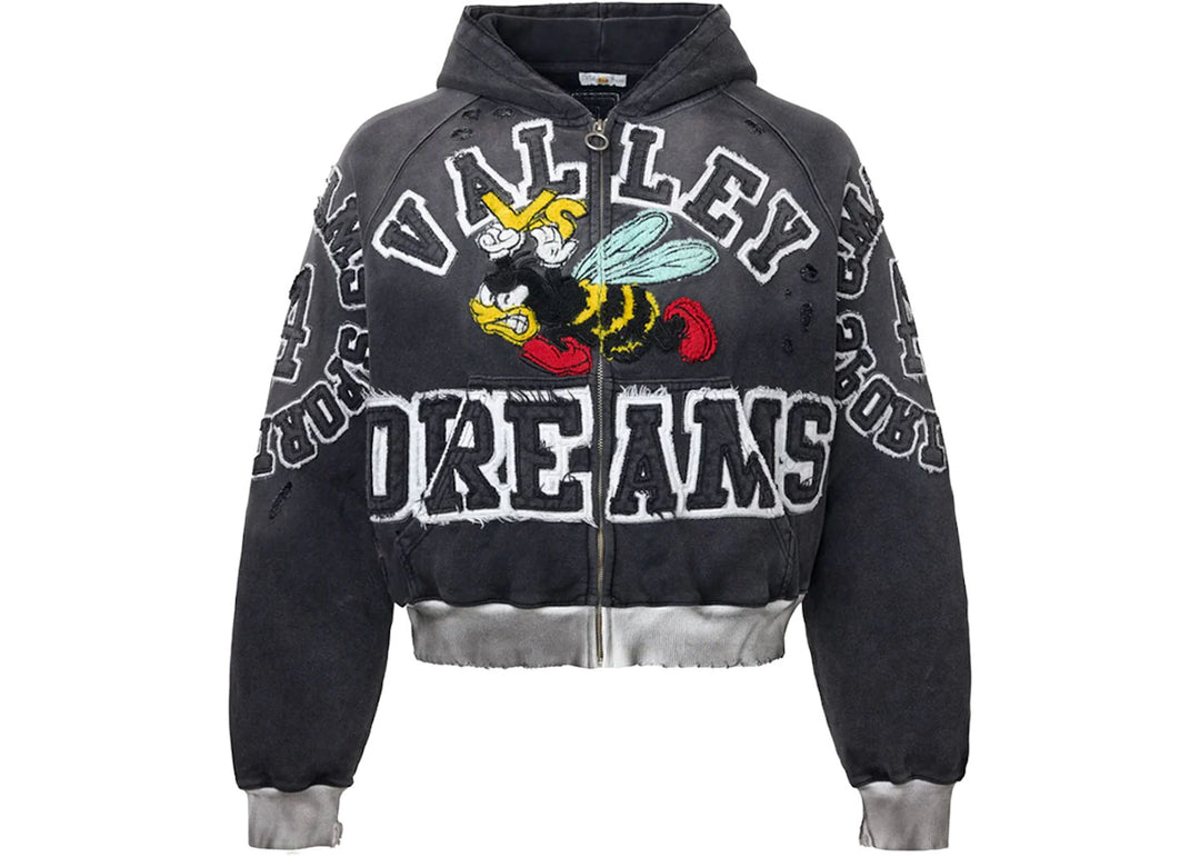 Vale Forever Anthem Zip Up Hoodie Black