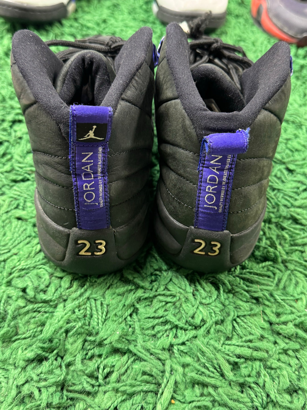 Jordan 12 Retro Black Dark Concord (GS)USED