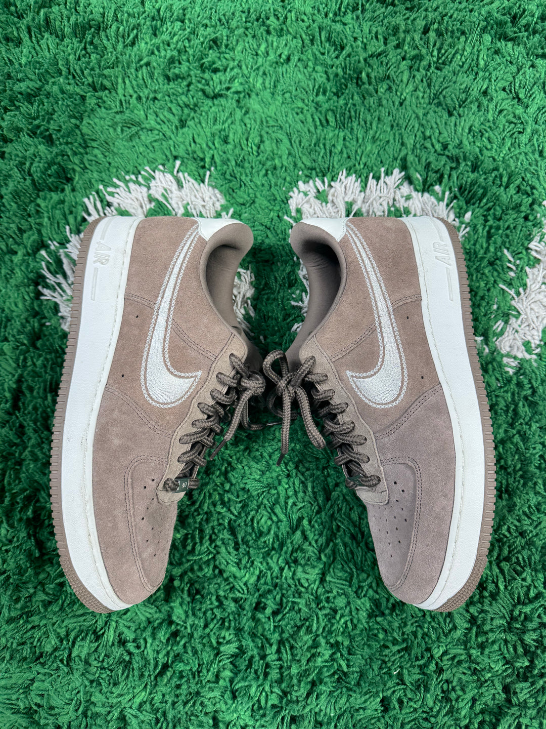 Nike Air Force 1 Low '07 LV8 Mink Brown Embroidered Swoosh USED