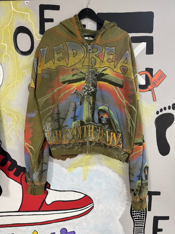 DAMNED BIG ZIP UP OLIVE USED