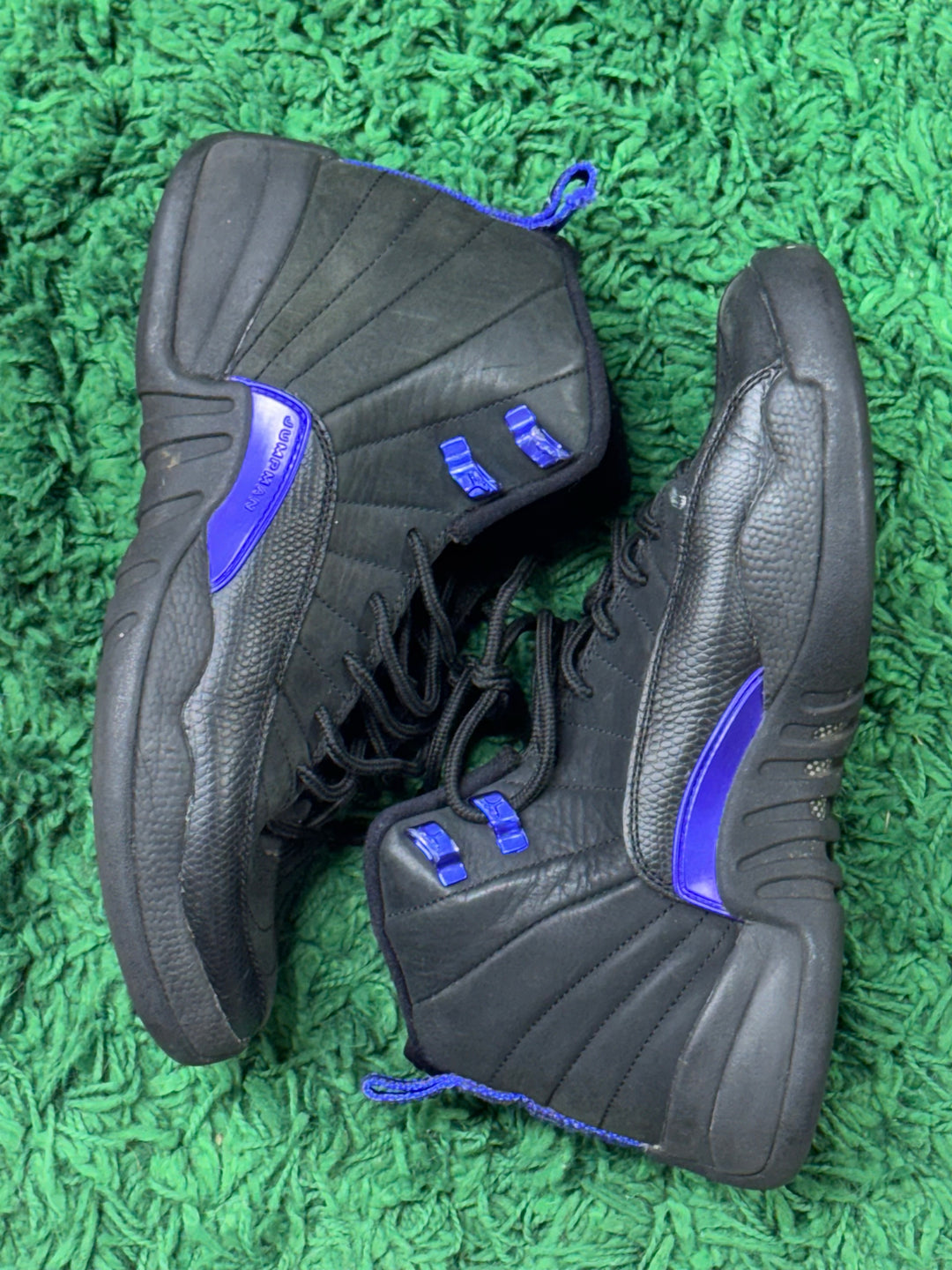 Jordan 12 Retro Black Dark Concord (GS)USED