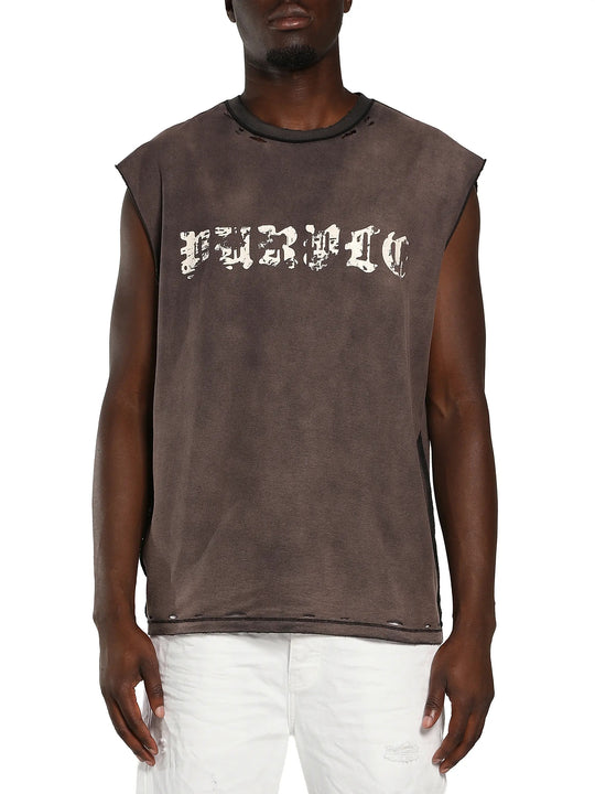 Purple Brand Distressed Tank Top