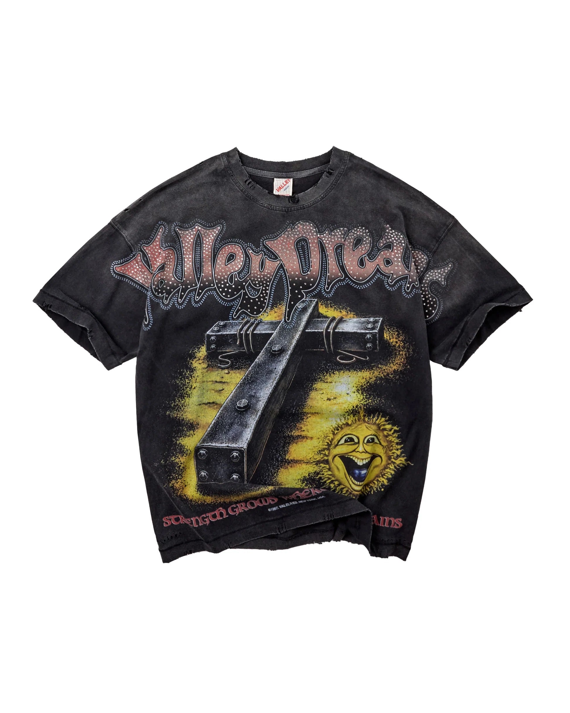 Vale Forever Iron Cross Bling Tee Black