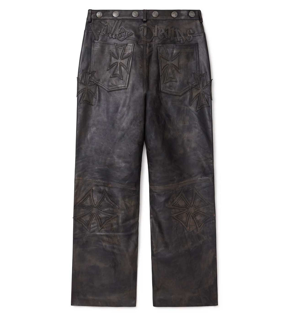 Vale Forever Croxxx Leather Pants Black
