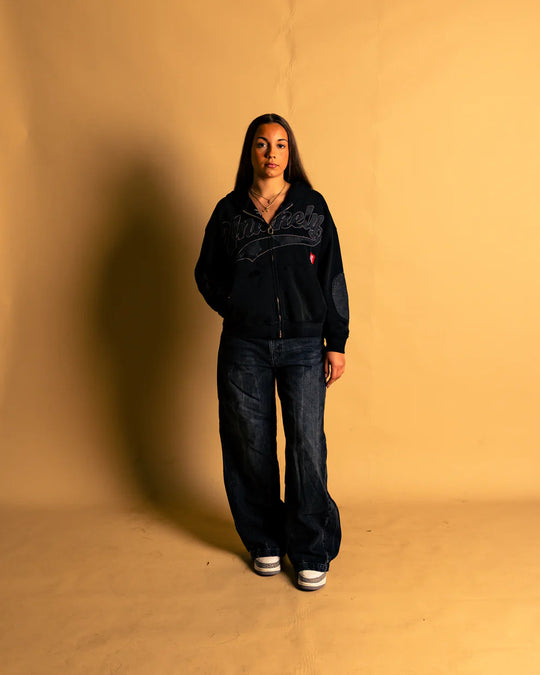 Unlikely Black Denim Patch Jacket