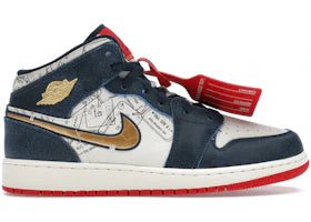 Jordan 1 Mid SE Take Flight Gold Swoosh (GS) USED