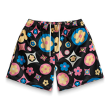 BRAVEST STUDIOS FLOWER SHORTS BLACK