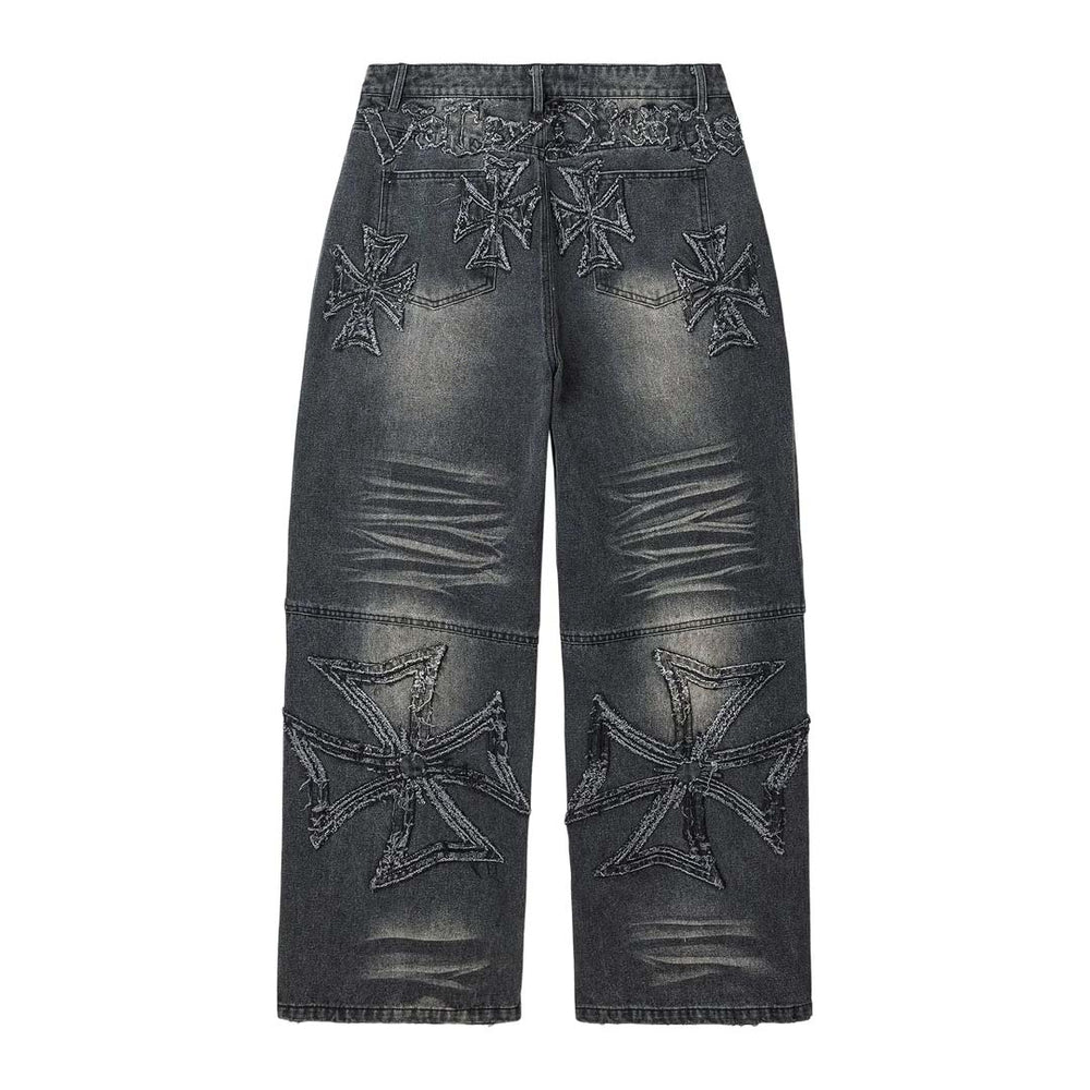 Vale Forever Black Croxx Denim Baggy Pants