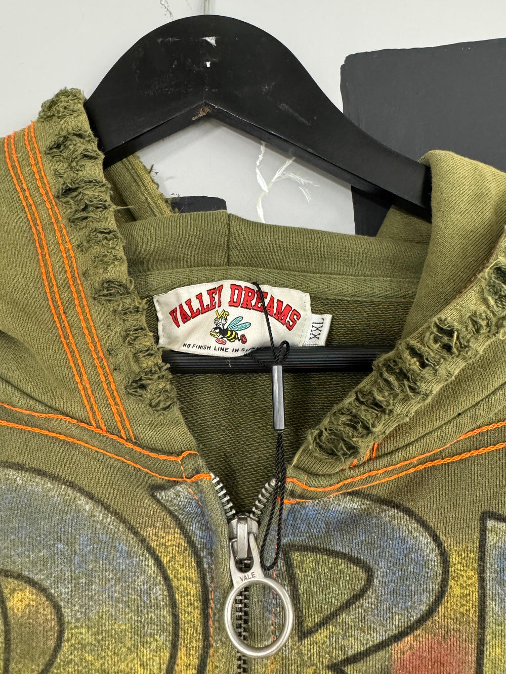 DAMNED BIG ZIP UP OLIVE USED