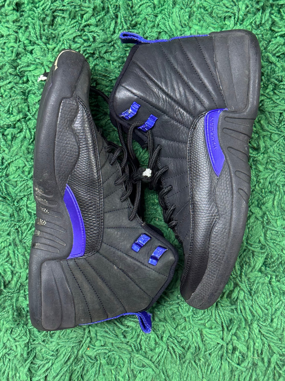 Jordan 12 Retro Black Dark Concord (GS)USED