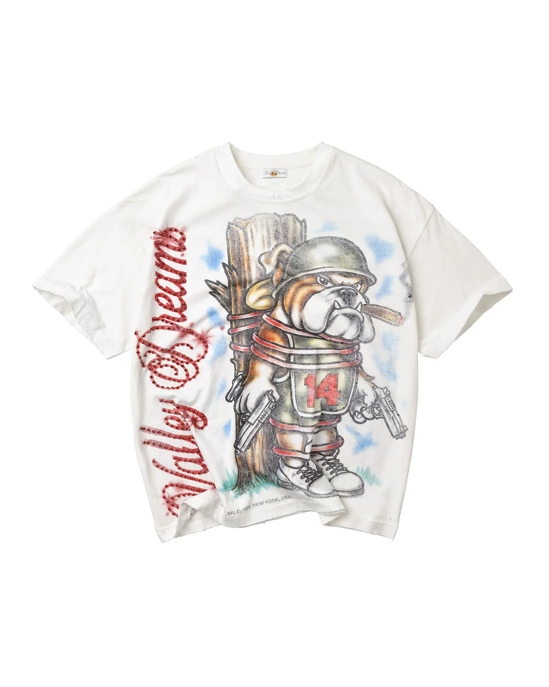 Vale Forever Bling Dog Of War Tee White