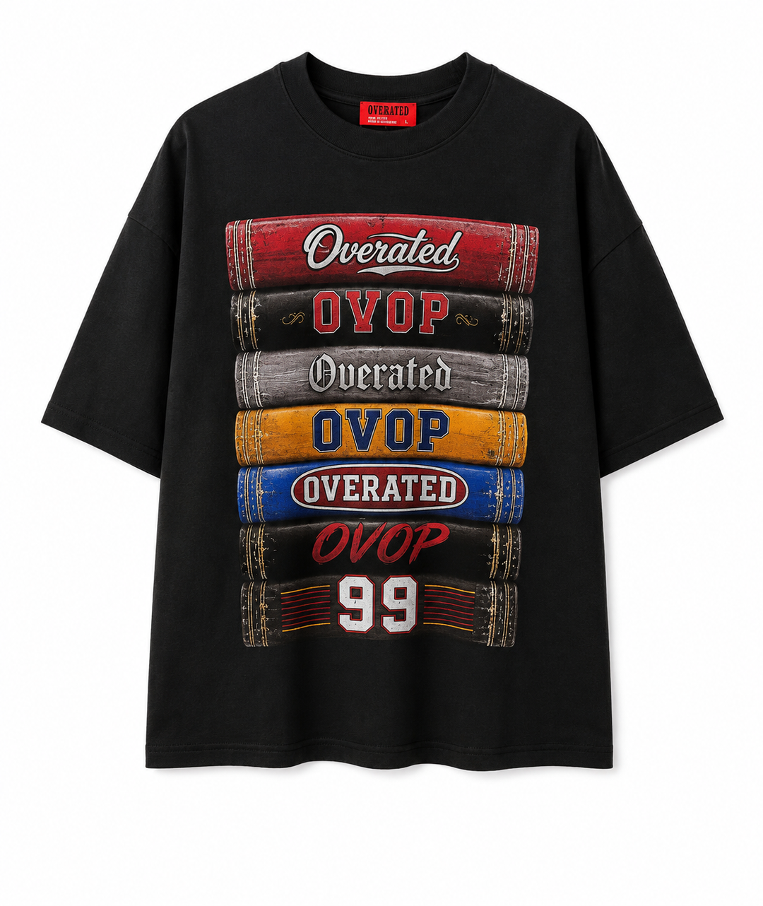 Stack Book Tees Black