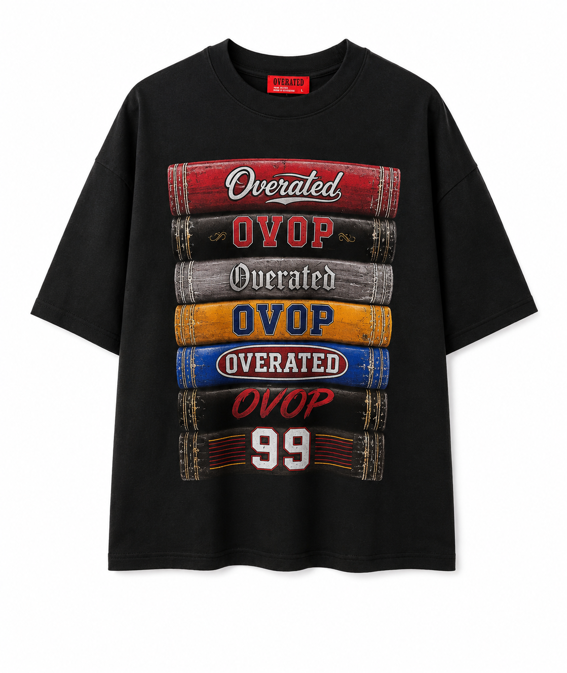Stack Book Tees Black