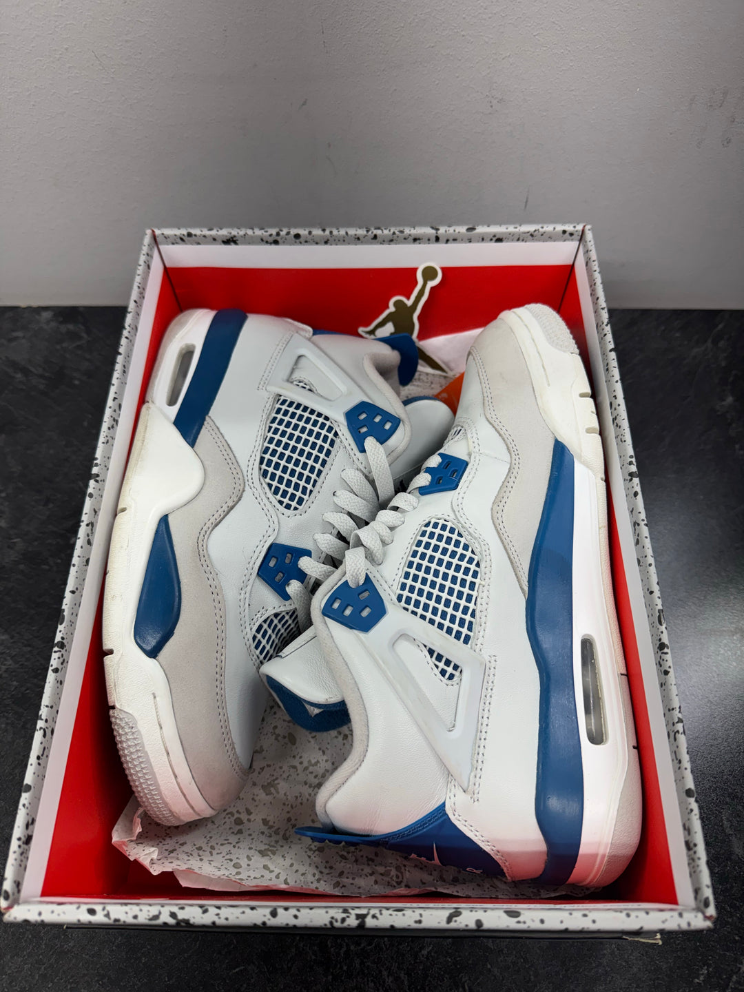 Jordan 4 Retro Military Blue (2024) (GS) USED