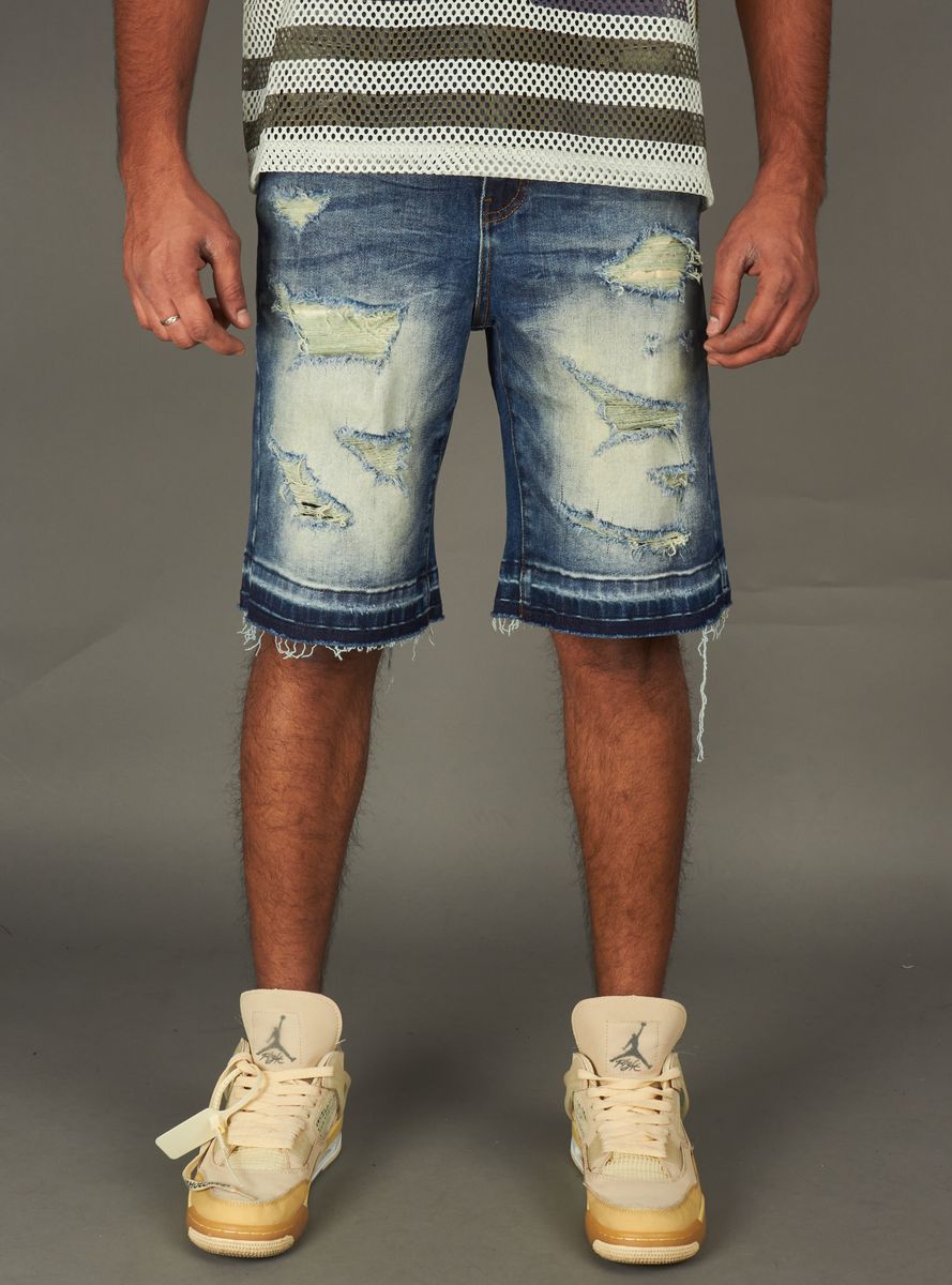 NME Shorts - Maureen - Dark Blue Wash