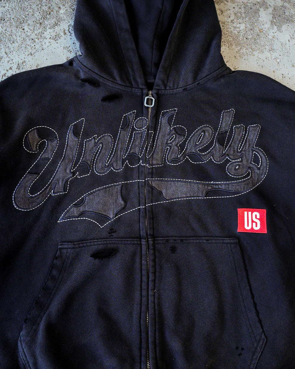 Unlikely Black Denim Patch Jacket