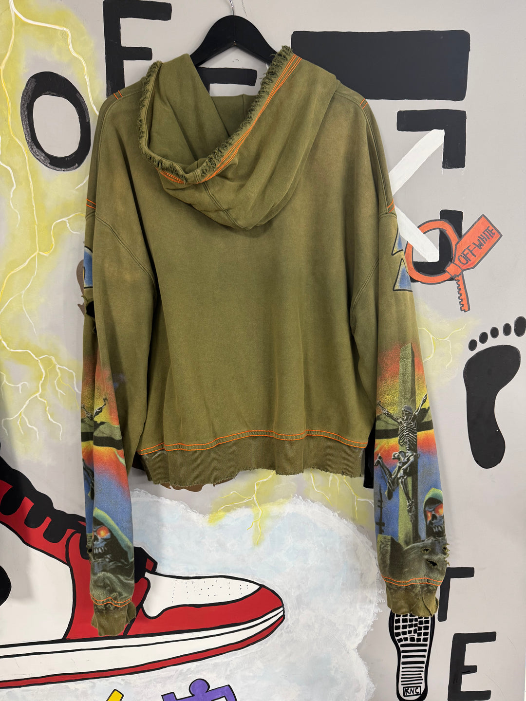 DAMNED BIG ZIP UP OLIVE USED