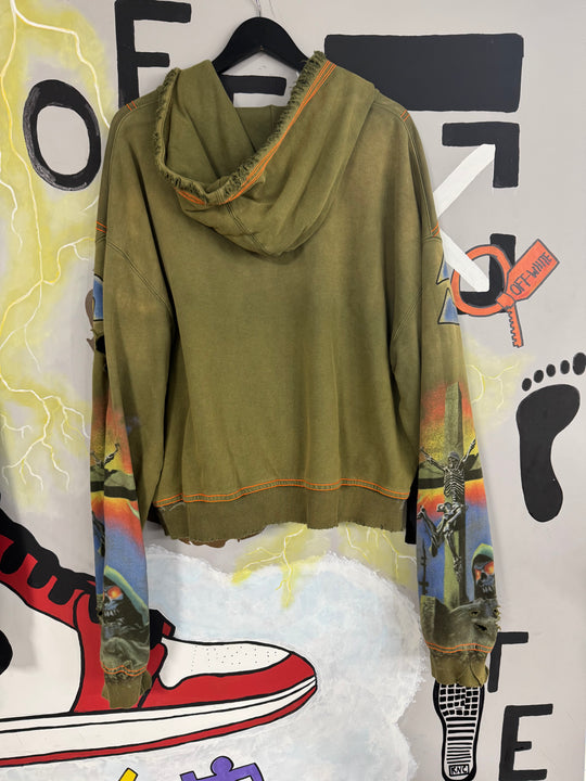 DAMNED BIG ZIP UP OLIVE USED