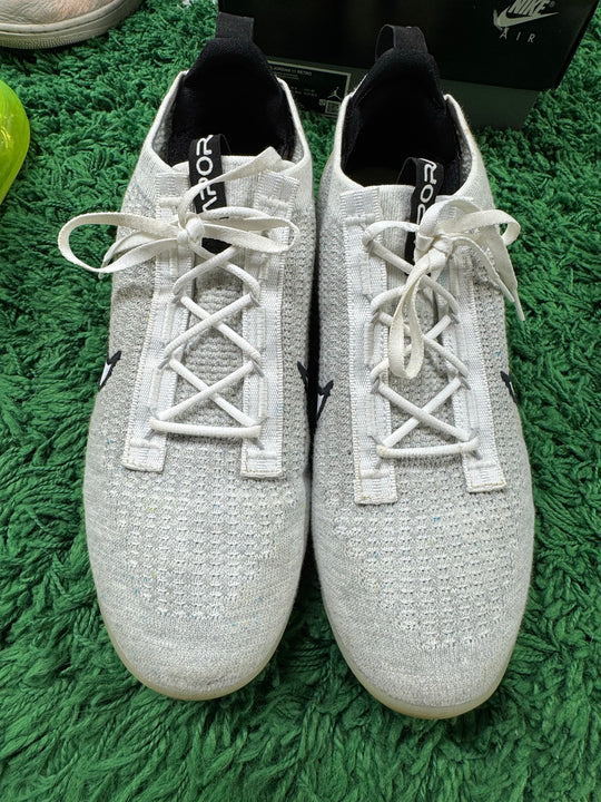 Nike Air VaporMax 2021 FK White Black Metallic Silver USED