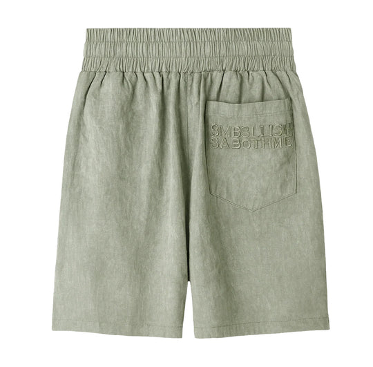EMBELLISH FIGHTER SHORTS TEAL