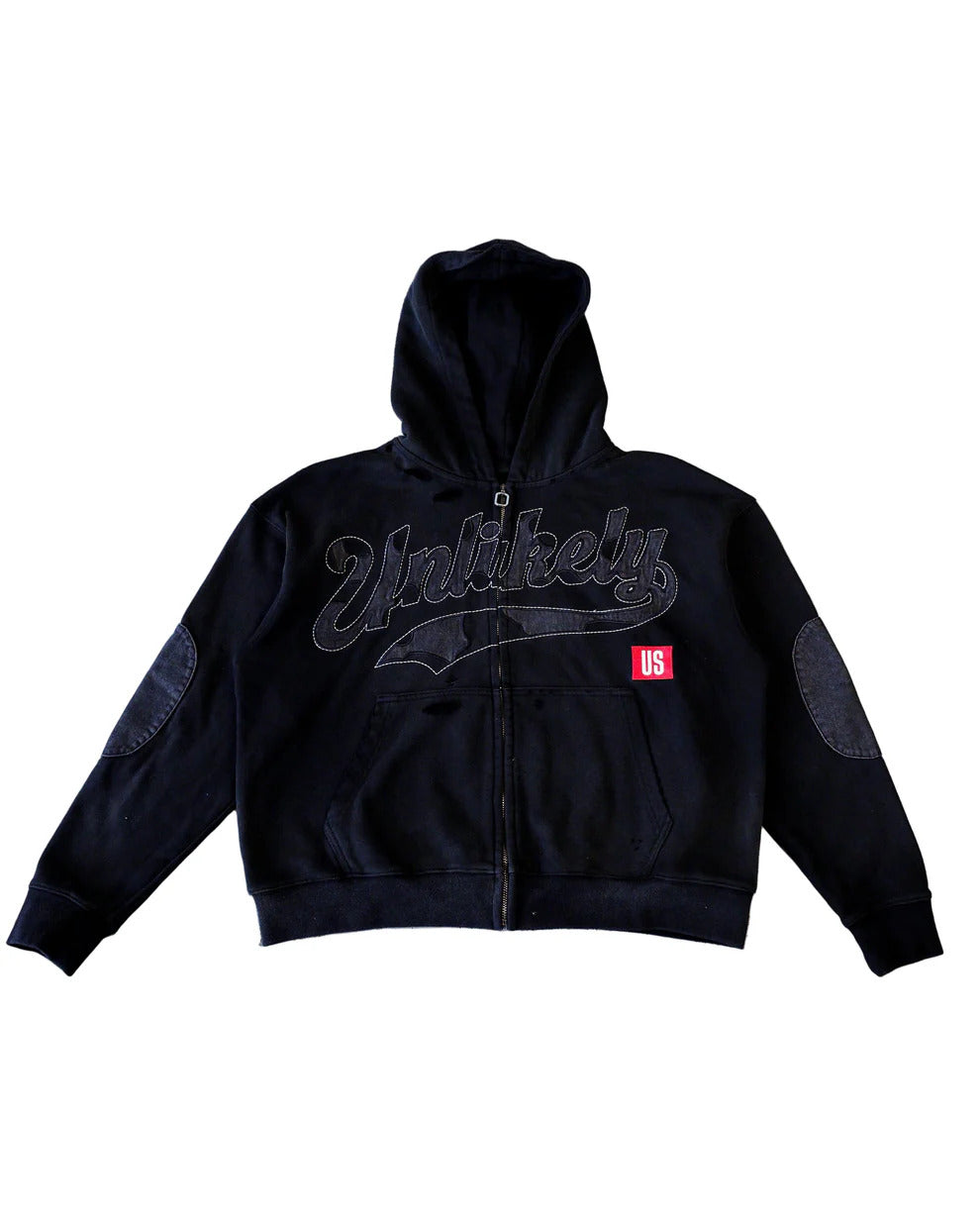 Unlikely Black Denim Patch Jacket